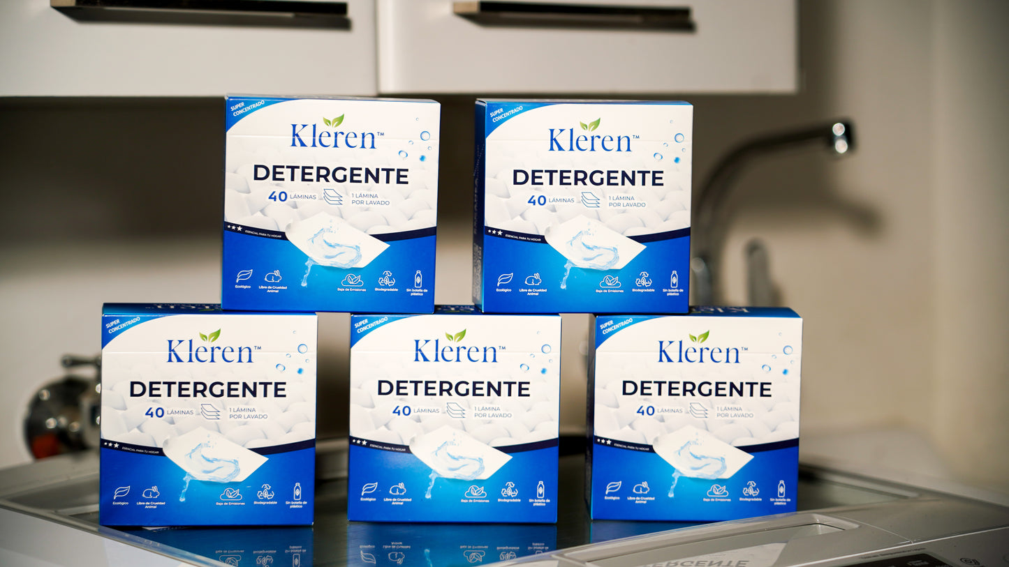 PACK x5 | Detergente Biodegradable en Láminas [200 láminas]